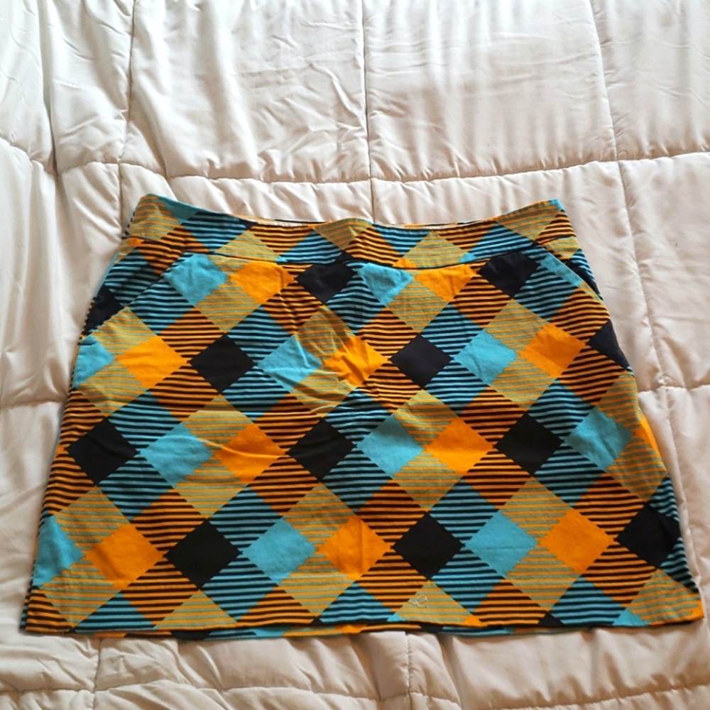 Colorful golf skort